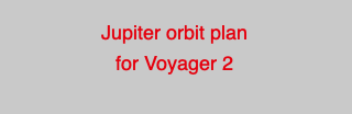 Jupiter orbit planfor Voyager 2