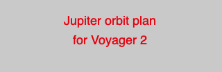 Jupiter orbit plan
for Voyager 2